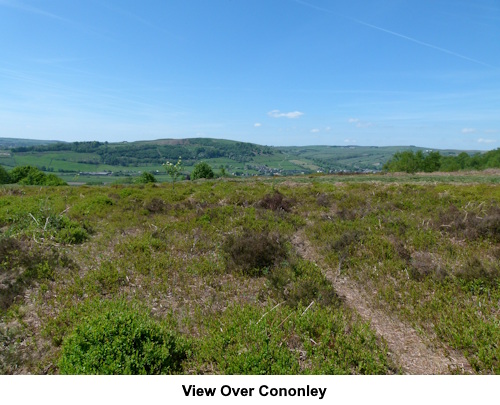 A view over the village of Cononley.