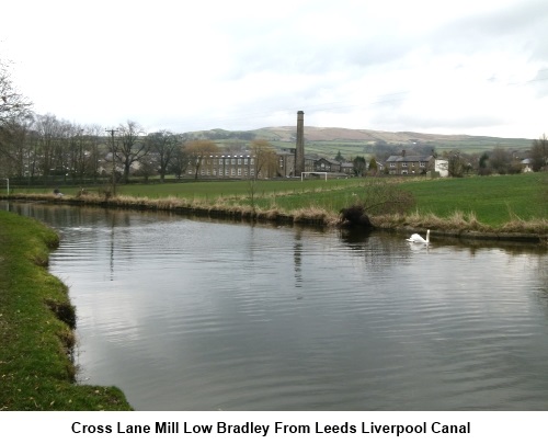 Cross Lane Mill and Leeds Liverpool Canal