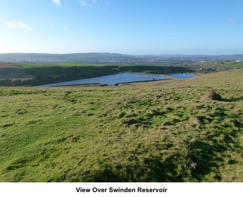 View over Swinden Reservoir