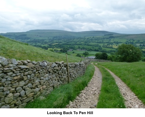 Looking back to Pen Hill