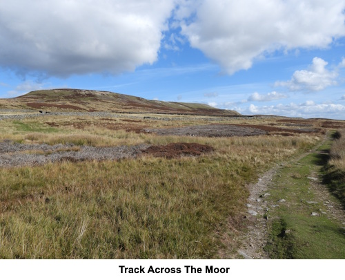 A clear track across the moor.