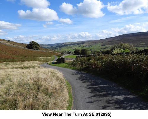 A vew from near the turn at SE 121995.