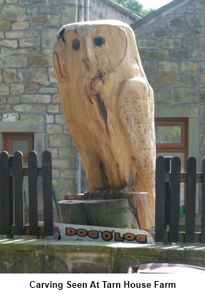 Carving at Tarn House Farm