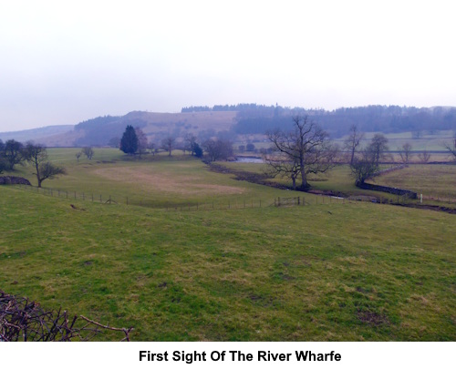 First sight of the River Wharfe.
